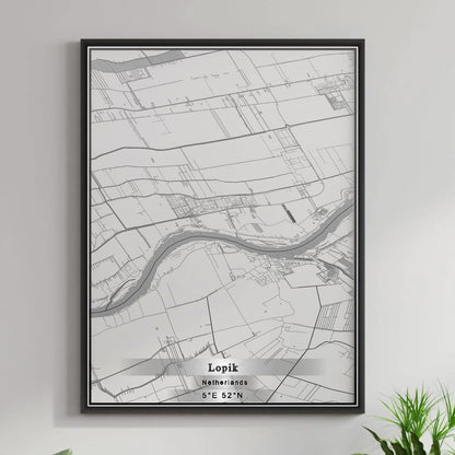 ROAD MAP OF LOPIK, NETHERLANDS BY MAPBAKES