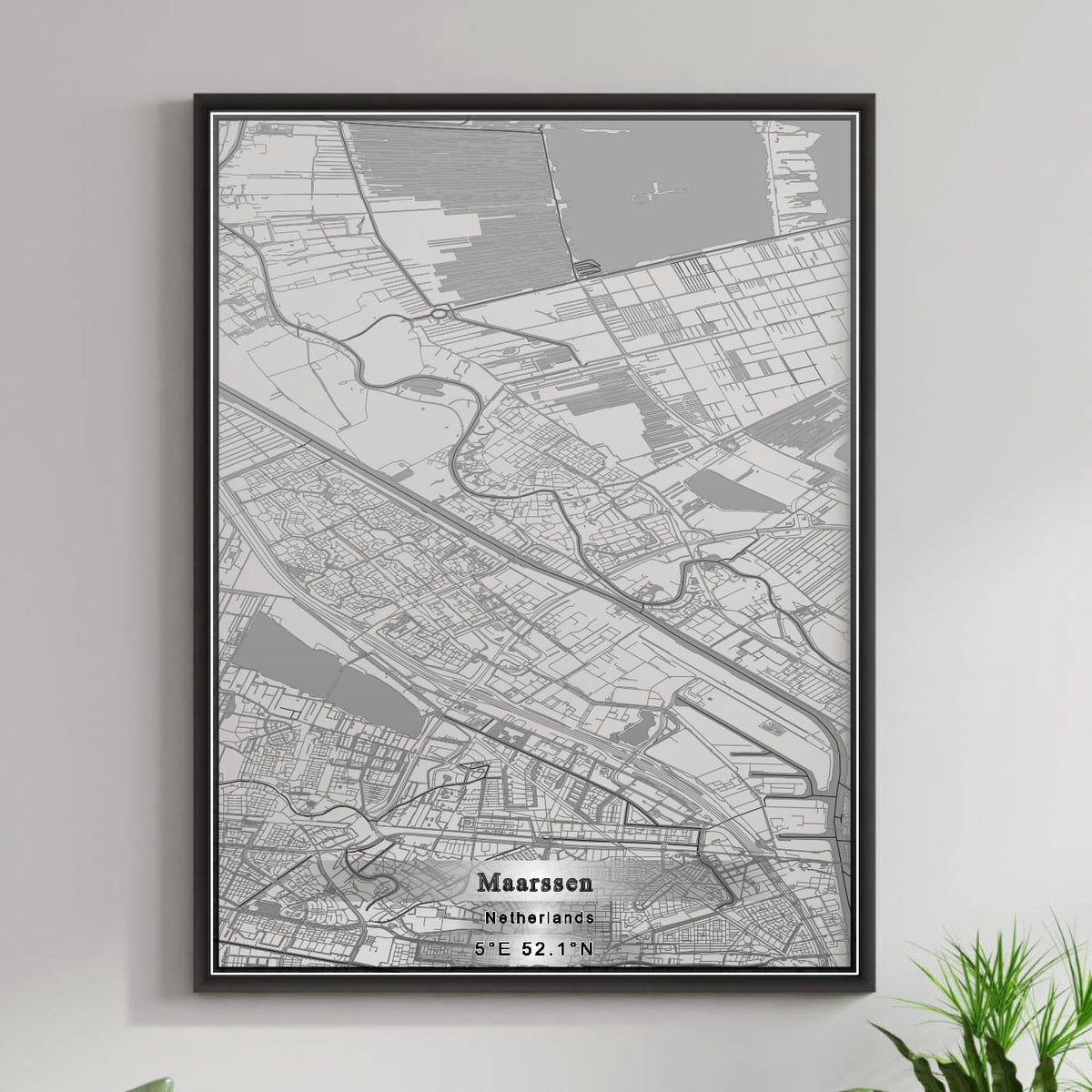 ROAD MAP OF MAARSSEN, NETHERLANDS BY MAPBAKES