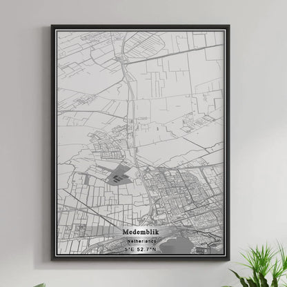 ROAD MAP OF MEDEMBLIK, NETHERLANDS BY MAPBAKES