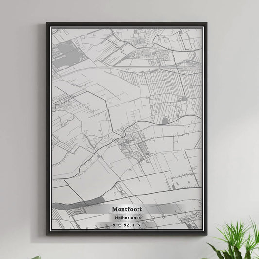 ROAD MAP OF MONTFOORT, NETHERLANDS BY MAPBAKES