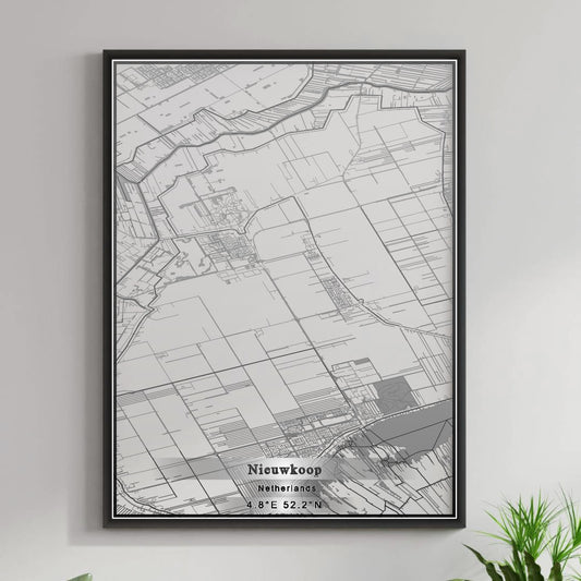 ROAD MAP OF NIEUWKOOP, NETHERLANDS BY MAPBAKES