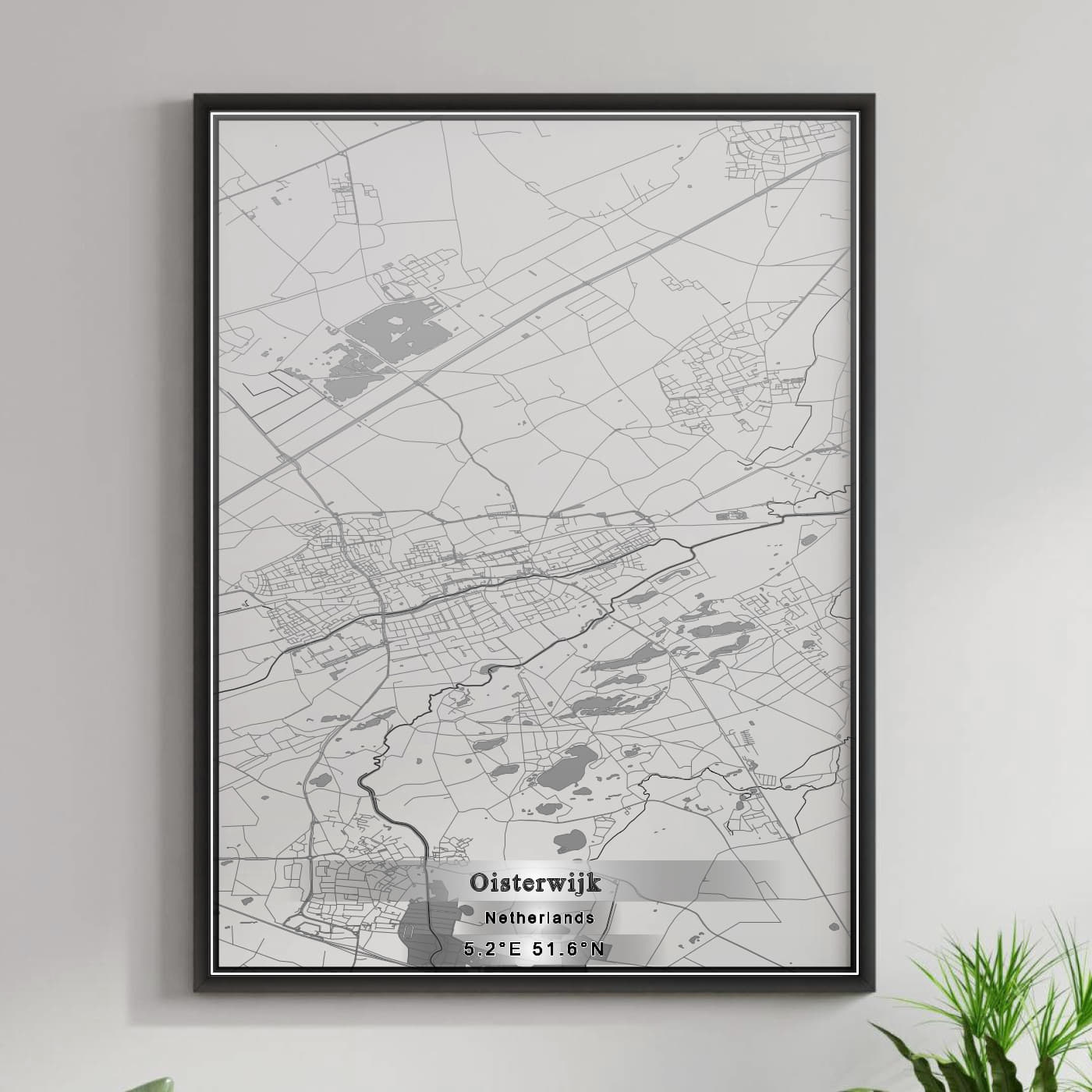 ROAD MAP OF OISTERWIJK, NETHERLANDS BY MAPBAKES