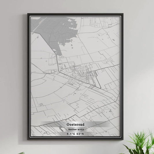 ROAD MAP OF OOSTEREND, NETHERLANDS BY MAPBAKES