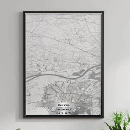 ROAD MAP OF RENKUM, NETHERLANDS BY MAPBAKES