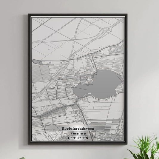 ROAD MAP OF ROELOFARENDSVEEN, NETHERLANDS BY MAPBAKES
