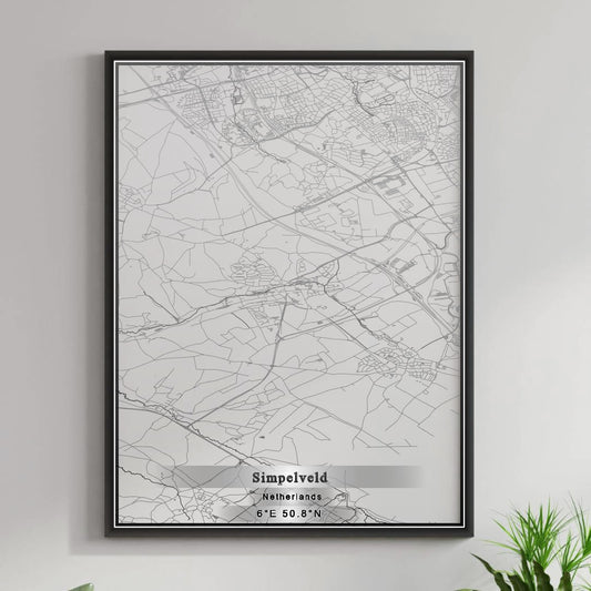 ROAD MAP OF SIMPELVELD, NETHERLANDS BY MAPBAKES
