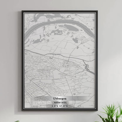 ROAD MAP OF UBBERGEN, NETHERLANDS BY MAPBAKES