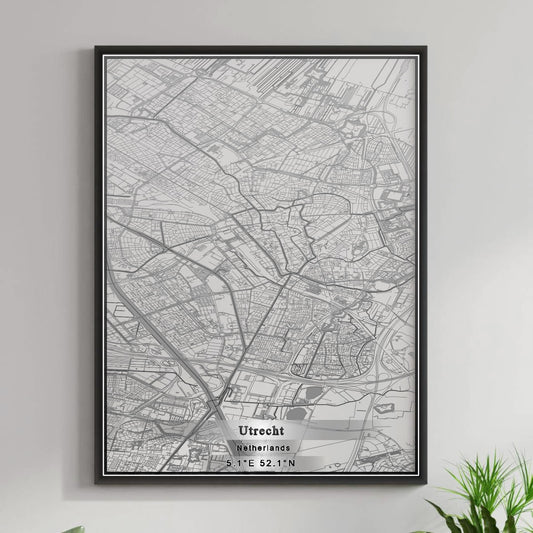 ROAD MAP OF UTRECHT, NETHERLANDS BY MAPBAKES