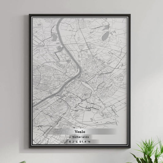 ROAD MAP OF VENLO, NETHERLANDS BY MAPBAKES