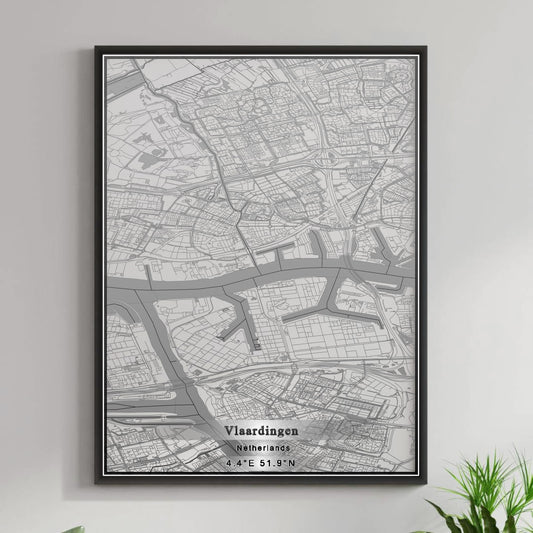 ROAD MAP OF VLAARDINGEN, NETHERLANDS BY MAPBAKES