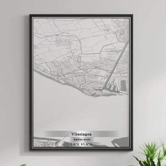 ROAD MAP OF VLISSINGEN, NETHERLANDS BY MAPBAKES