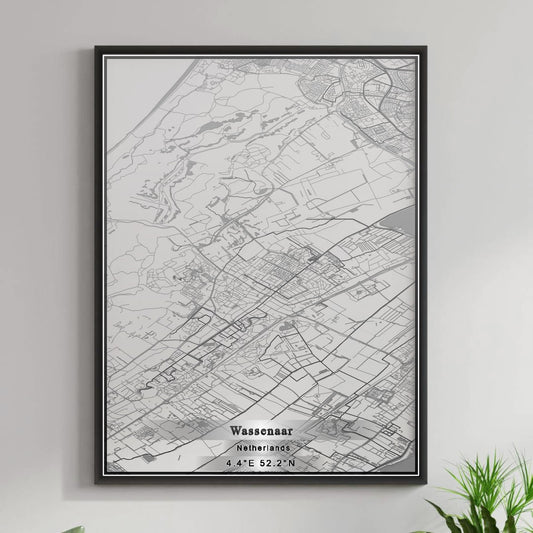 ROAD MAP OF WASSENAAR, NETHERLANDS BY MAPBAKES