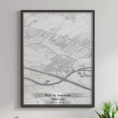 ROAD MAP OF WIJK BIJ DUURSTEDE, NETHERLANDS BY MAPBAKES