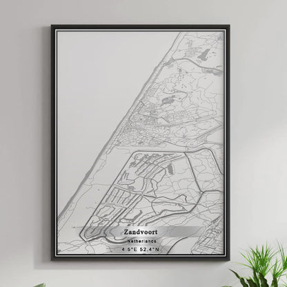 ROAD MAP OF ZANDVOORT, NETHERLANDS BY MAPBAKES