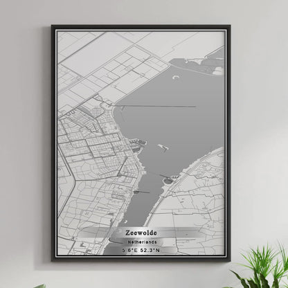 ROAD MAP OF ZEEWOLDE, NETHERLANDS BY MAPBAKES