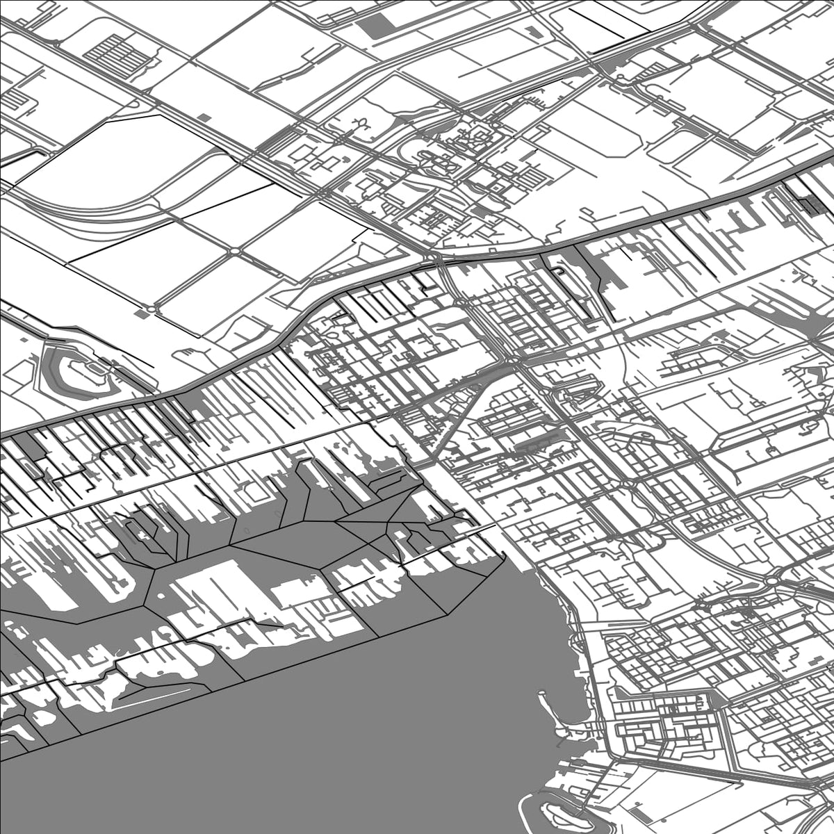 ROAD MAP OF AALSMEER, NETHERLANDS BY MAPBAKES