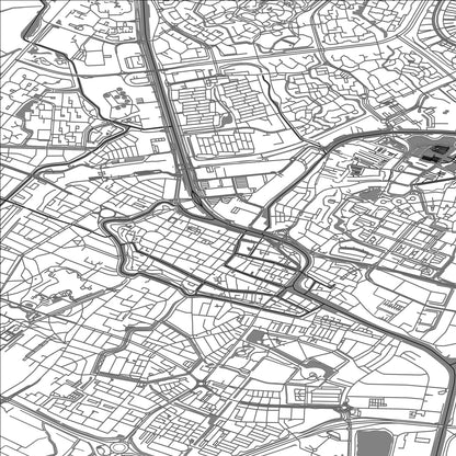 ROAD MAP OF ALKMAAR, NETHERLANDS BY MAPBAKES