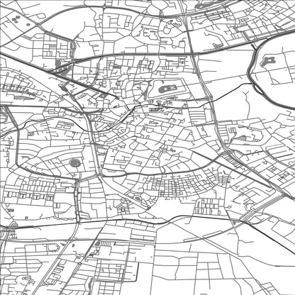 ROAD MAP OF ALMELO, NETHERLANDS BY MAPBAKES