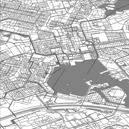 ROAD MAP OF ALMERE, NETHERLANDS BY MAPBAKES