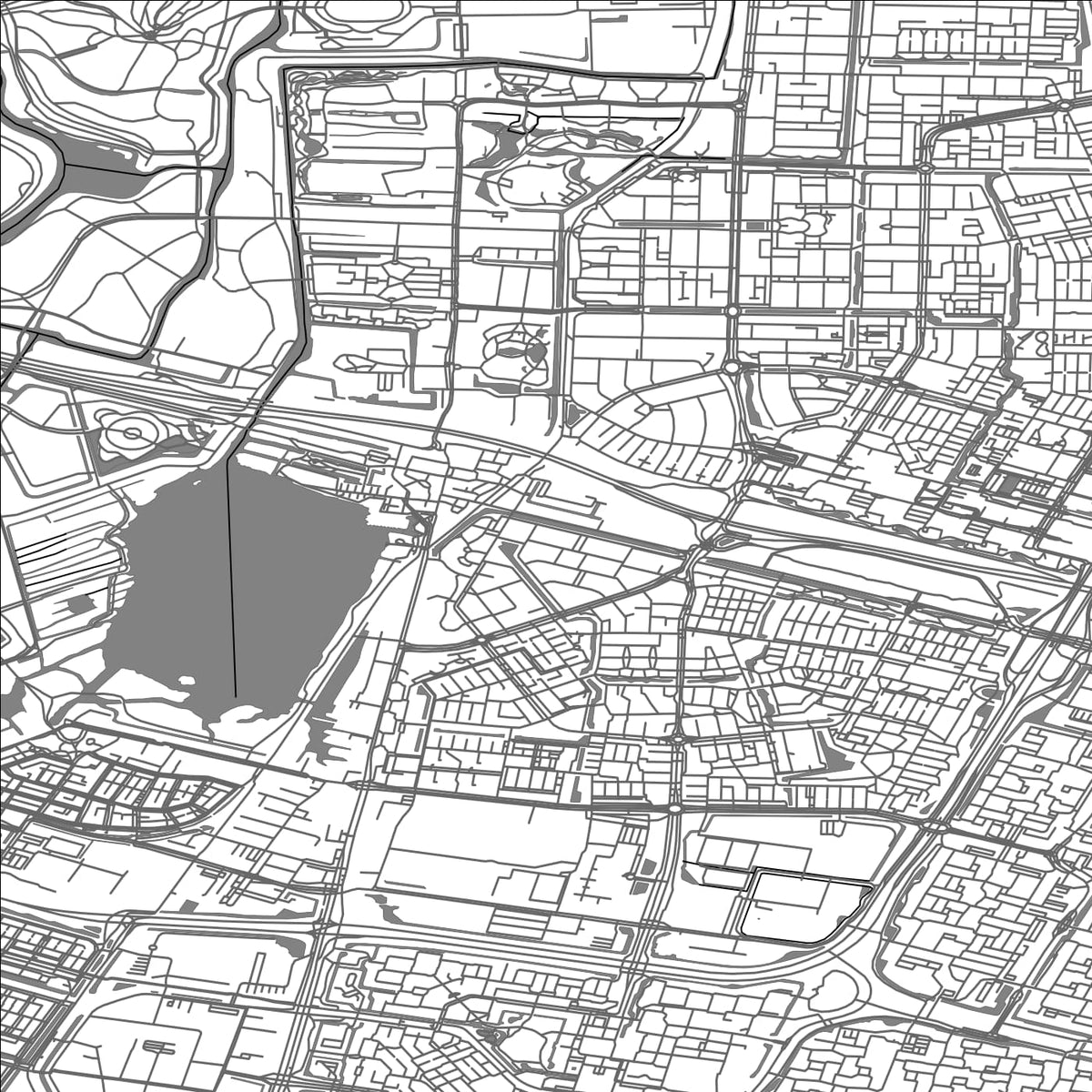 ROAD MAP OF AMSTELVEEN, NETHERLANDS BY MAPBAKES