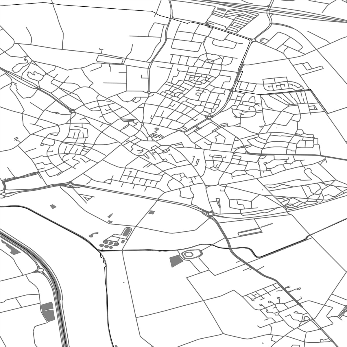 ROAD MAP OF ASTEN, NETHERLANDS BY MAPBAKES