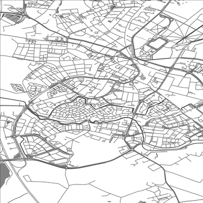 ROAD MAP OF BARNEVELD, NETHERLANDS BY MAPBAKES