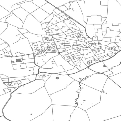 ROAD MAP OF BERGEIJK, NETHERLANDS BY MAPBAKES