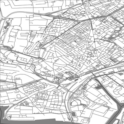 ROAD MAP OF BEVERWIJK, NETHERLANDS BY MAPBAKES