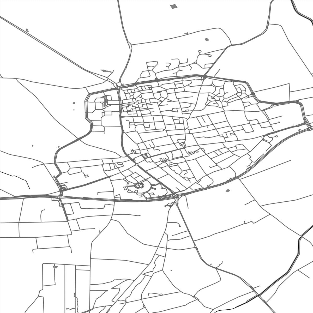 ROAD MAP OF BLADEL, NETHERLANDS BY MAPBAKES