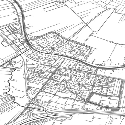 ROAD MAP OF BODEGRAVEN, NETHERLANDS BY MAPBAKES