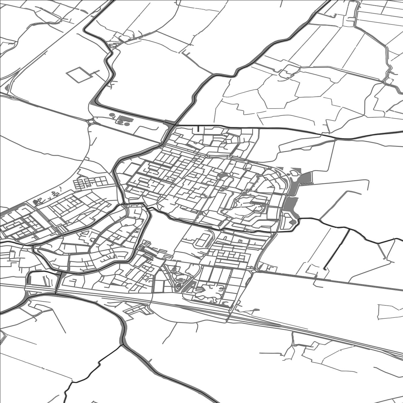 ROAD MAP OF BOLSWARD, NETHERLANDS BY MAPBAKES