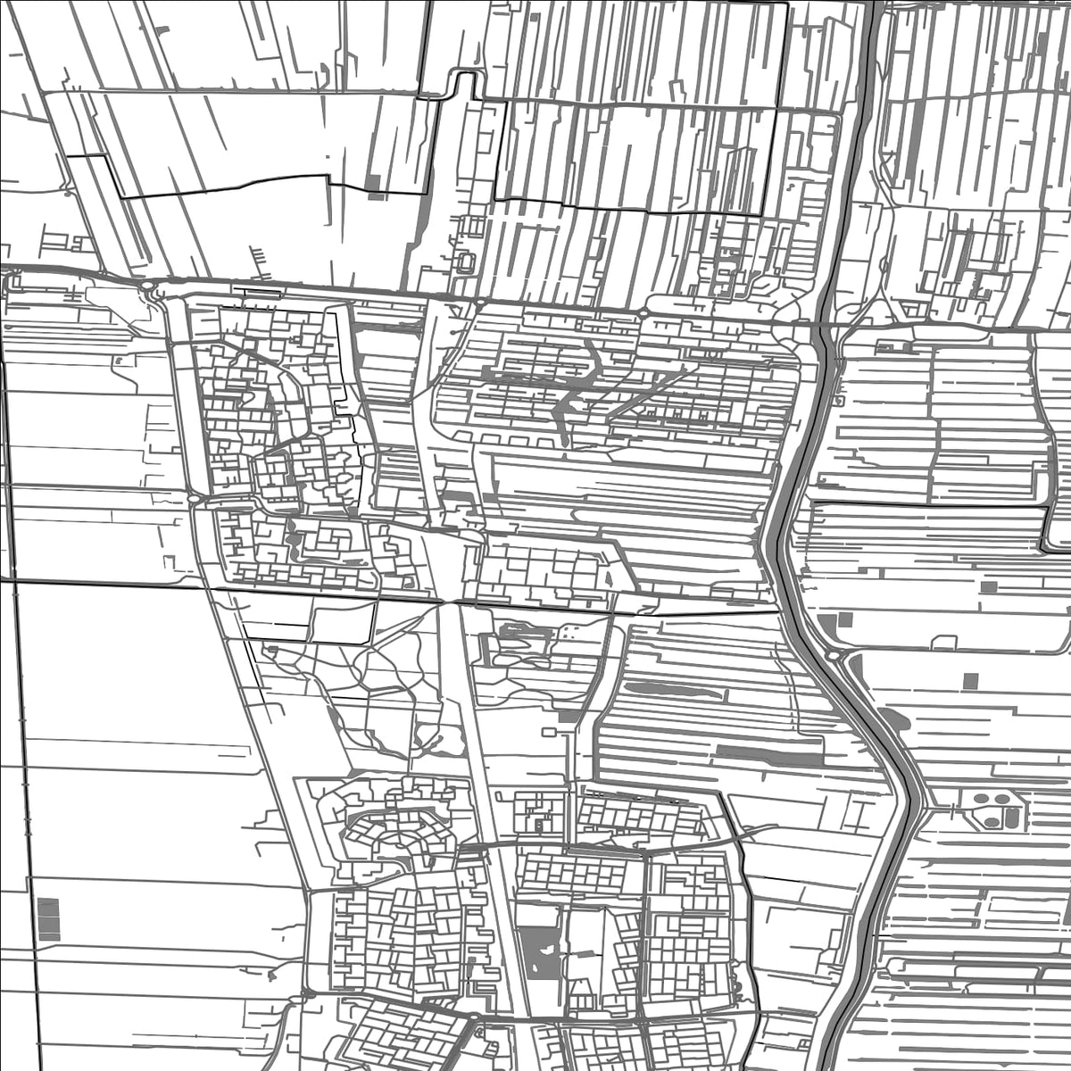 ROAD MAP OF BOSKOOP, NETHERLANDS BY MAPBAKES