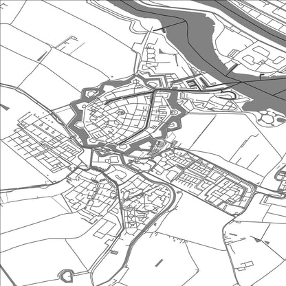 ROAD MAP OF BRIELLE, NETHERLANDS BY MAPBAKES