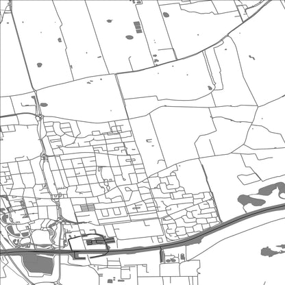 ROAD MAP OF BURGUM, NETHERLANDS BY MAPBAKES