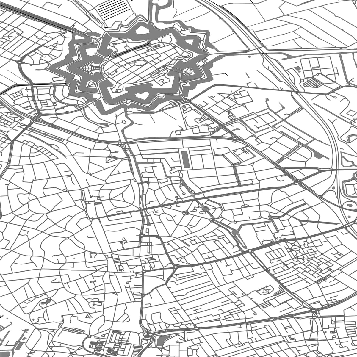 ROAD MAP OF BUSSUM, NETHERLANDS BY MAPBAKES