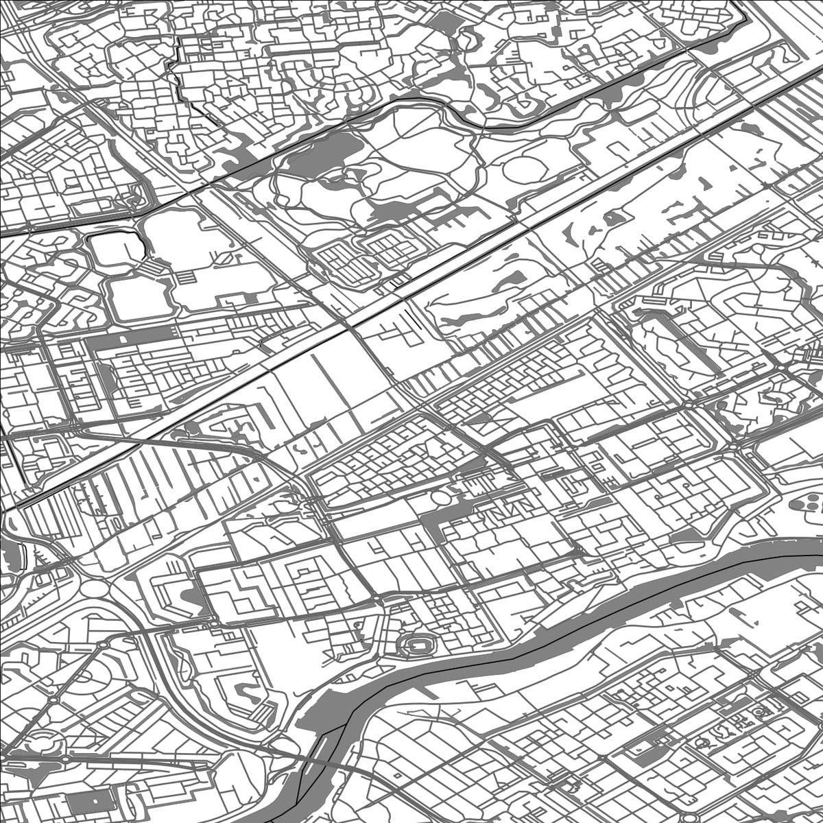ROAD MAP OF CAPELLE AAN DEN IJSSEL, NETHERLANDS BY MAPBAKES