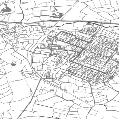 ROAD MAP OF CASTRICUM, NETHERLANDS BY MAPBAKES