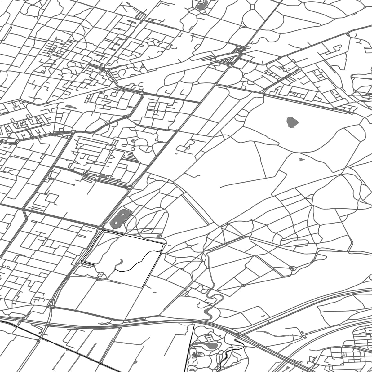 ROAD MAP OF DE BILT, NETHERLANDS BY MAPBAKES