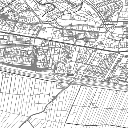 ROAD MAP OF DE MEERN, NETHERLANDS BY MAPBAKES