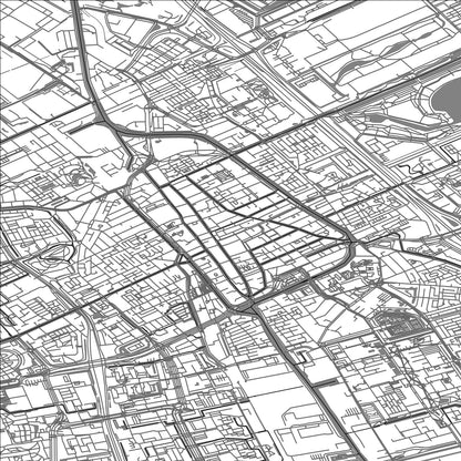 ROAD MAP OF DELFT, NETHERLANDS BY MAPBAKES