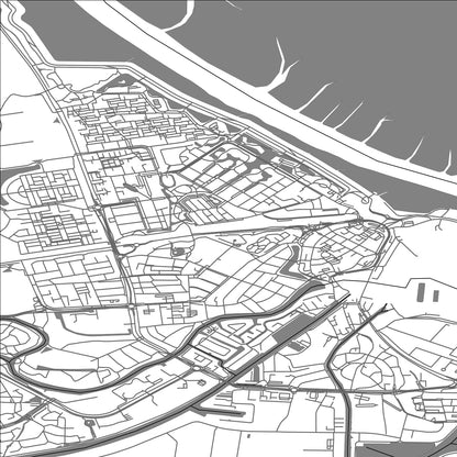 ROAD MAP OF DELFZIJL, NETHERLANDS BY MAPBAKES