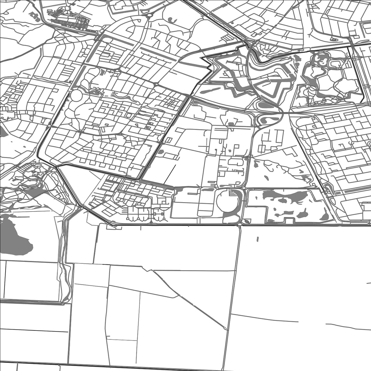 ROAD MAP OF DEN HELDER, NETHERLANDS BY MAPBAKES