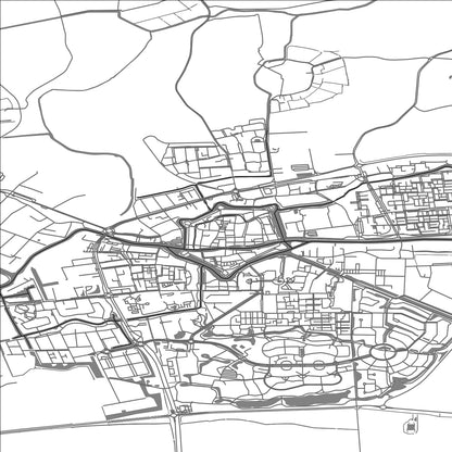 ROAD MAP OF DOKKUM, NETHERLANDS BY MAPBAKES