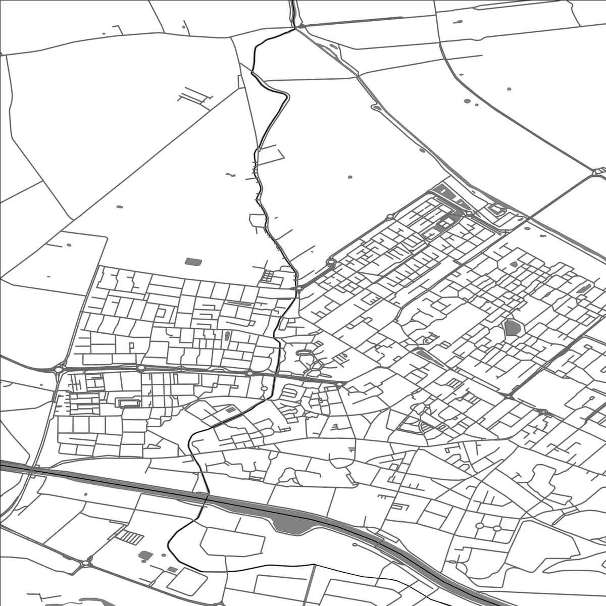 ROAD MAP OF DONGEN, NETHERLANDS BY MAPBAKES
