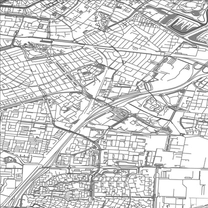 ROAD MAP OF DORDRECHT, NETHERLANDS BY MAPBAKES