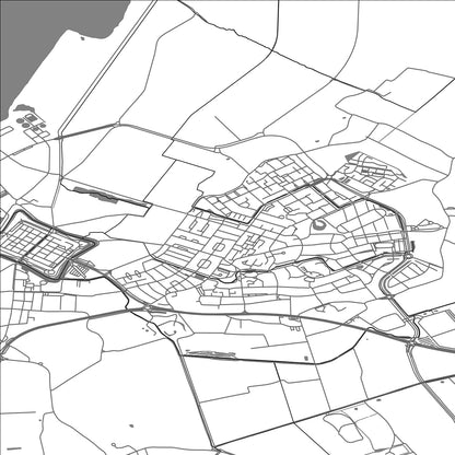 ROAD MAP OF ELBURG, NETHERLANDS BY MAPBAKES