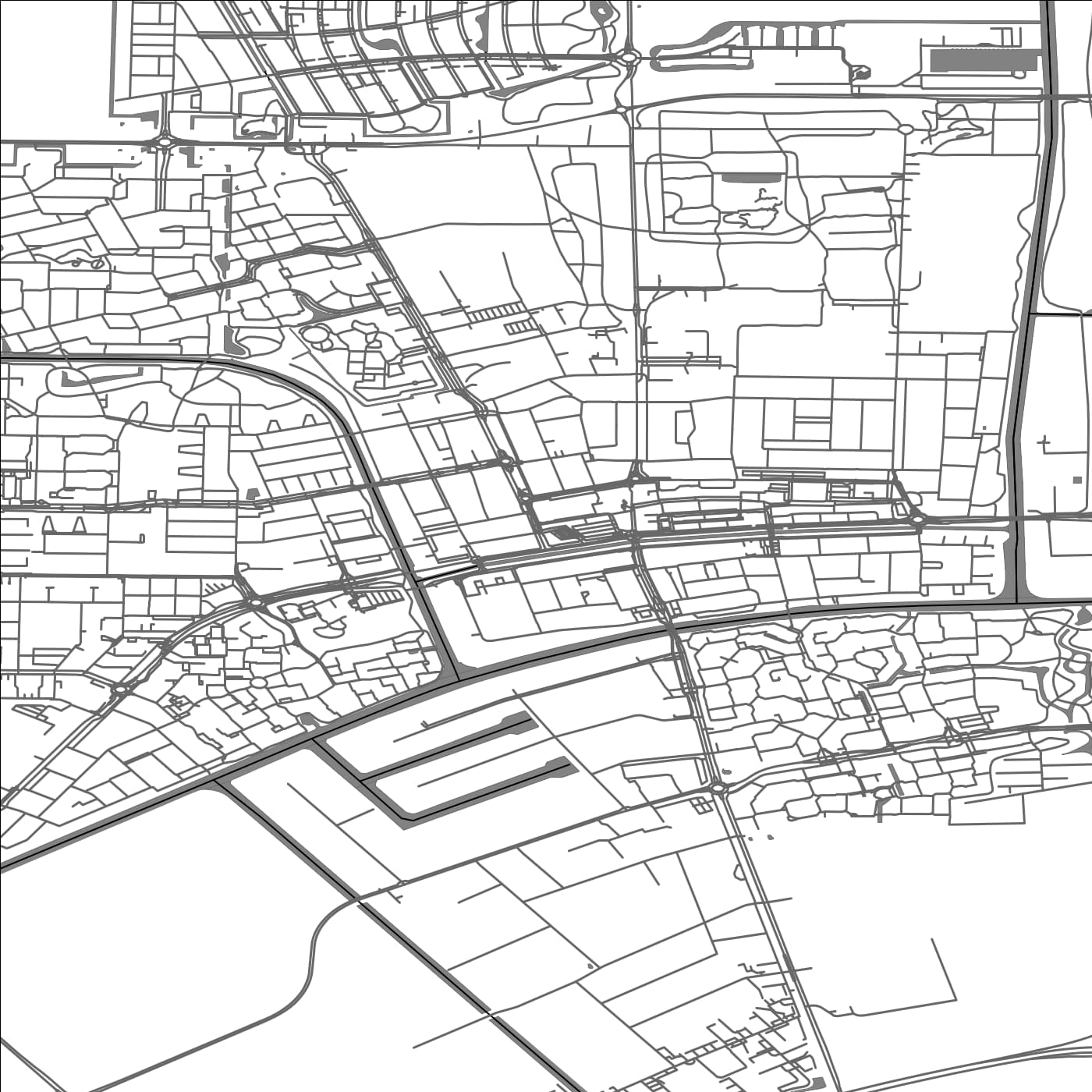 ROAD MAP OF EMMELOORD, NETHERLANDS BY MAPBAKES