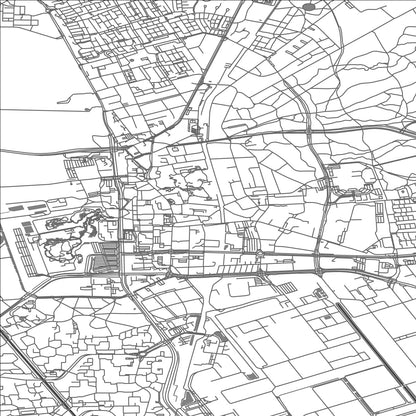 ROAD MAP OF EMMEN, NETHERLANDS BY MAPBAKES