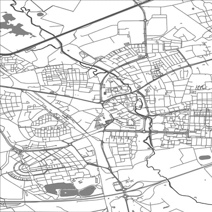 ROAD MAP OF GELDROP, NETHERLANDS BY MAPBAKES