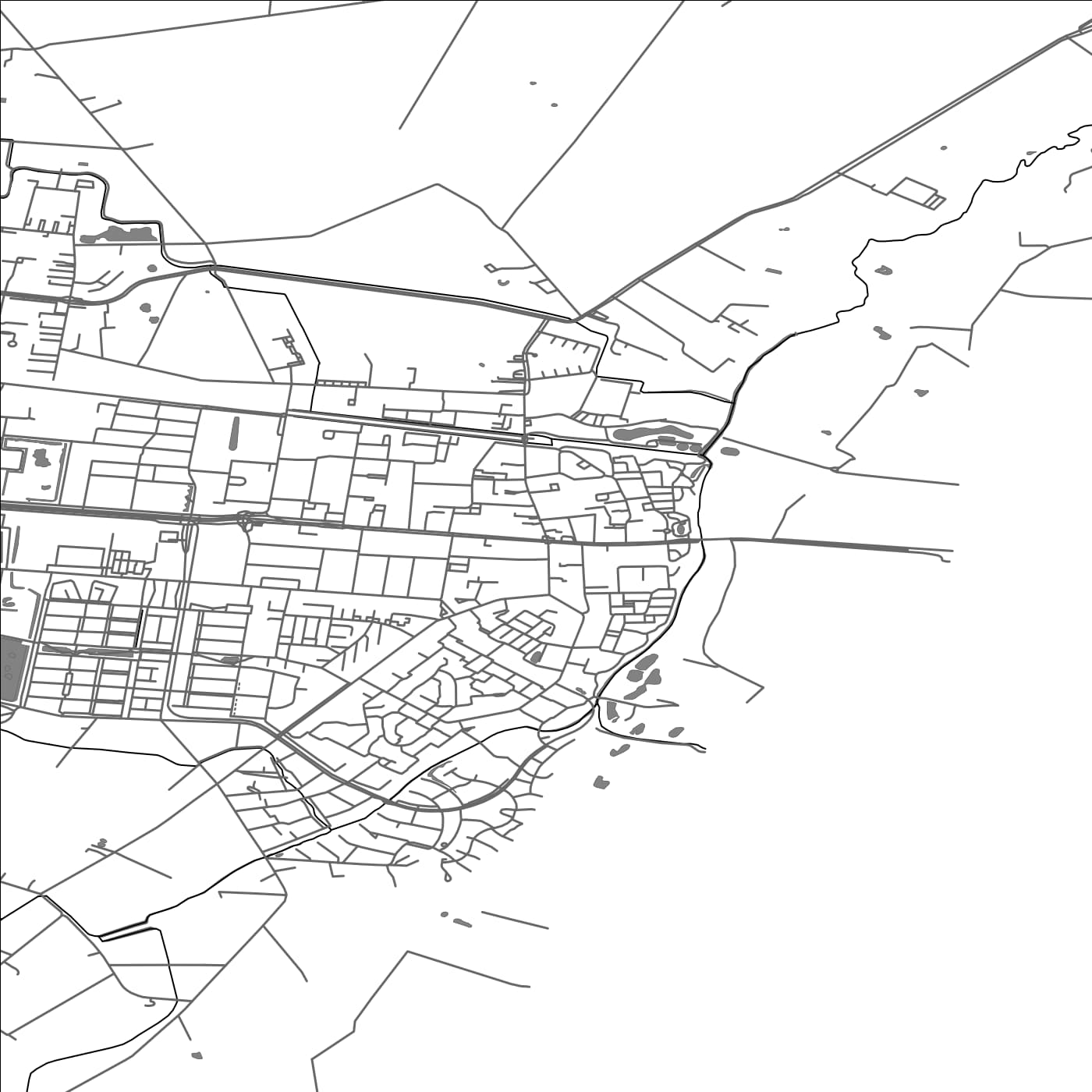 ROAD MAP OF GLANERBRUG, NETHERLANDS BY MAPBAKES